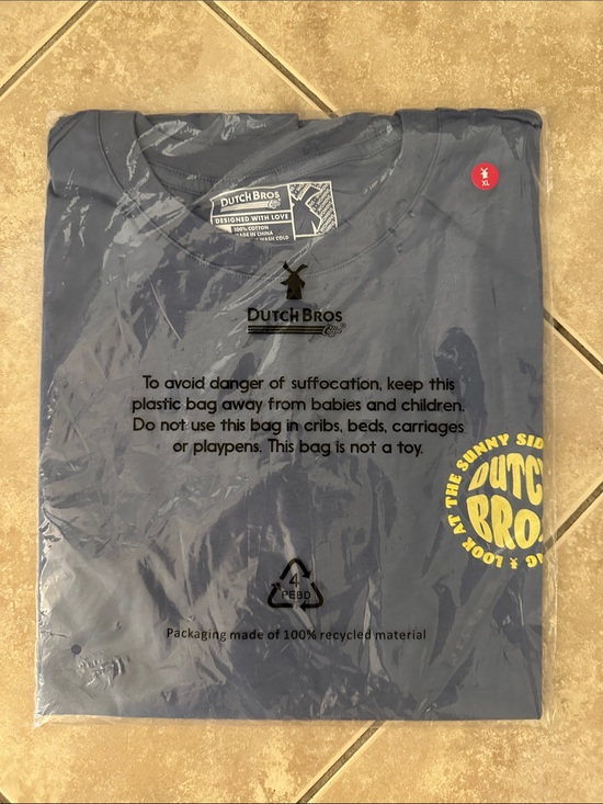 Dutch Bros Tops - Dutch Bros Navy T‑Shirt with Yellow Circular Logo